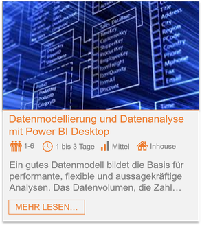 Training - Power BI Desktop: Datenmodellierung und Datenanalyse