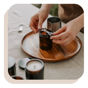activités bougie de Noël DIY