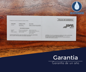 GARANTÍA DEL SECADOR DE AIRE PARA MANOS / SECAMANOS JOFEL FUTURA INOXIDABLE ÓPTICO AA16126