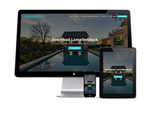 voorbeeld website Zwembad Lamellendeck