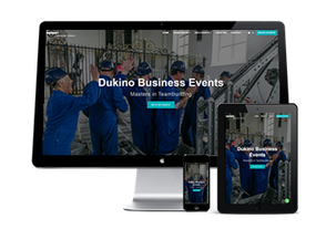 voorbeeld website Dukino Business Events