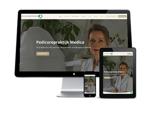 Voorbeeld pedicure website van Pedicurepraktijk Jacqueline