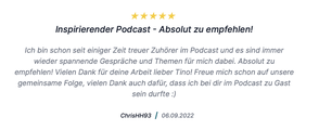 Podcast Bewertung