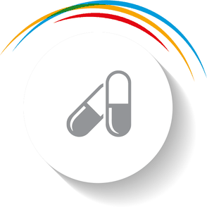 Symbol Tabletten auf weissem Untergrund zum Rezept bestellen