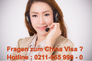 China Visa Hotline : 0211-955999 0