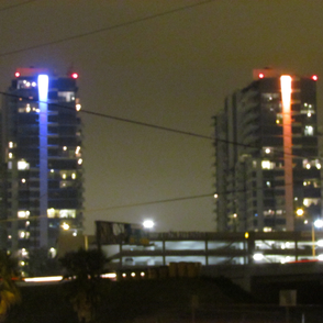 Essex Skyline Wayfinding Lights by Landmark Signs Inc.