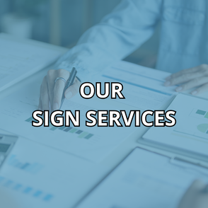 Our Signs Services by Landmark Signs Inc. 
