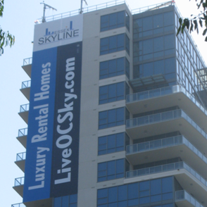 Essex Skyline Large Scale banner Sign Apartment Sign by Landmark Signs