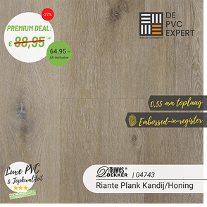 04743 DD PVC dryback Riante plank kandij/honing