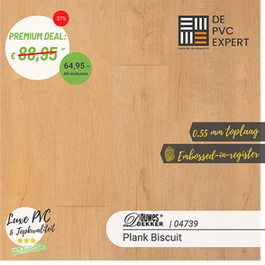 04739 DD PVC dryback plank biscuit