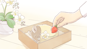 チンチラを弔うイラスト