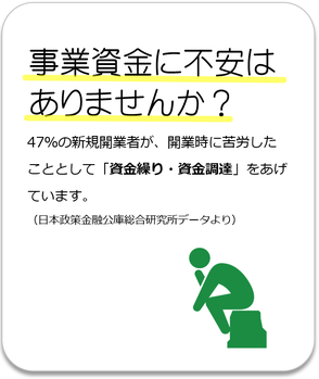 事業資金の不安はありませんか？