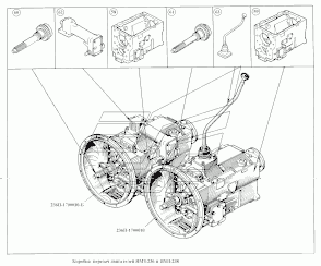 Schaltgetriebe (Getriebe) Motor JaMZ JaMS 236, 238, 240 (JaMZ-236, JaMZ-238, JaMZ-240 Jaroslawski Motorny Sawod). Gearbox Engine YaMZ (YaMZ-236, YaMZ-238, YaMZ-240). Коробка передач двигателя ЯМЗ ЯМЗ-236, ЯМЗ-238, ЯМЗ-240 (Ярославский моторный завод).