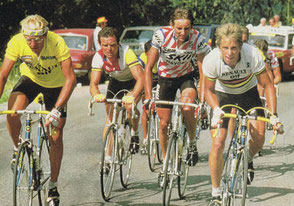 Tour 1984 acec Fignon, Hinault et Lemond