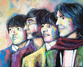 "Beatle your life", 2013, acrylic on canvas, 80x100 cm