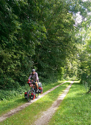 Unterwegs auf dem Illerradweg.