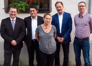 v.l. Detlef Krings, Serkan Lorenz, Claudia Render, Hartmut Anders, Christian Grau