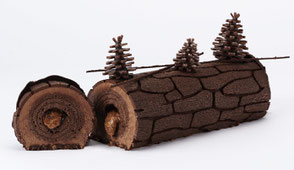 Bûche de Noël de Guy Krenzer, chef chez Lenôtre.