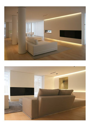 Master srl Impianti elettrici - Milano. Impianto illuminazione loft - Led arredo