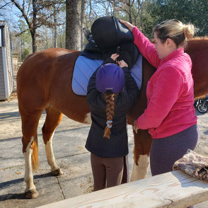 Riding lessons are not all about riding here at Pony Gang Equestrian Services Columbia 