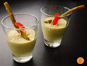 Grünes Spargelmousse
