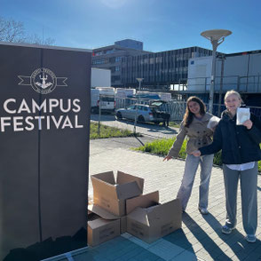 Der Aufbau für das Campus Festival in Konstanz läuft und unsere Bodensee Campus-Studis aus dem Studiengang Sport- und Eventmanagement sind mittendrin.
