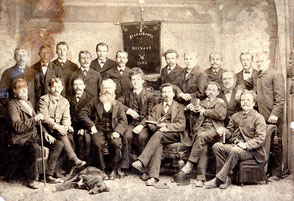 ca. 1865: Eines der ersten Liederkranz-Fotos