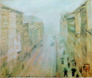 Otto Nagel - Blick aus seinem Atelier in die Grüntaler Straße