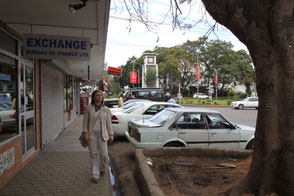 In "Hatari", Elsa Martinelli tries to escape John Wayne by running out the back of this supermarket in Arusha.