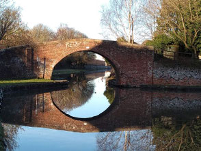 Bridge over the Worcester and Birmingham Canal at the junction with the Stratford-upon-Avon Canal