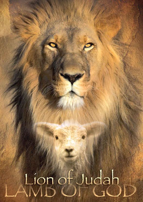 The Messiah: lamb and lion in one person, Lamb, Lion, resurrection Jesus on Sabbath morning