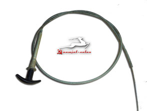 21-8402640 Bowdenzug Seilzug Motorhaubenschloss Haubenschloss GAZ-21 Wolga. Control cable Bonnet Hood lock GAS M21 Volga. Привод замка капота в сборе ГАЗ М-21 Волга.