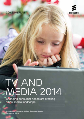 Portada del Informe "Ericsson ConsumerLab, TV and Media 2014".