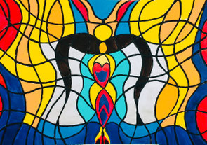 Wer malt denn hier, Intuitives Malen, Atelier Kolibri Zug