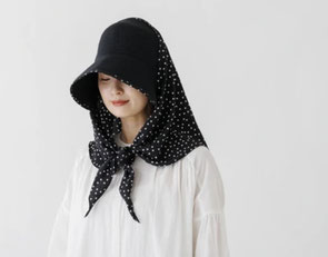 ウォッシャブルガーデンハット フォーユー価格　1,480円(税込)   首元・顔周りをしっかりカード   