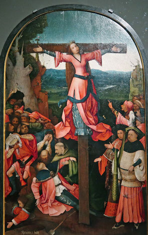Jérome Bosch - Le martyre de Sainte Julie - Triptyque vers 1497 - Venise (L'Accademia))