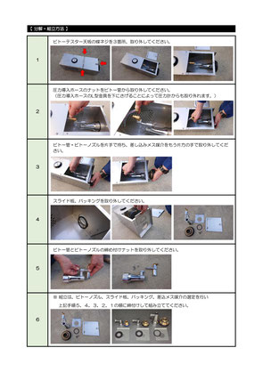 放水,放水試験,消防検査,ピトー,ピトーテスター,放水圧力測定器ピトーテスター,分解,組み立て方法,ノズル,媒介,取替方法,組替方法,消防,消防設備,新築,新設,放水圧力,圧力測定器,ピトー管,ピトーノズル
