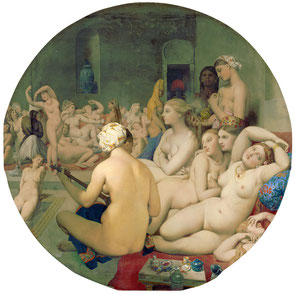 Ingres, Le Bain turc, 1862. Source : Wikipedia, Domaine public.