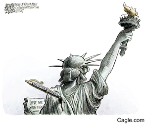 "Immigration order", by Adam Zyglis, January 2017