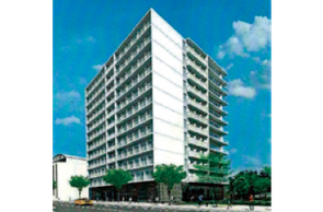学寮12階建てのパース画像
