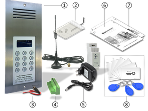 NeoIntercom MultiTOP Pro Packungsinhalt package contents