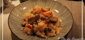 Risotto aux cèpes et St Jacques