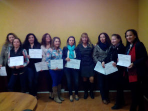 Entrega de diplomas del curso Fisioterapia Rehabilitadora