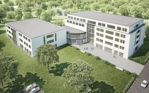 So soll der Neubau am Marien-Hospital in Hochfeld aussehen. Foto: Helios GmbH