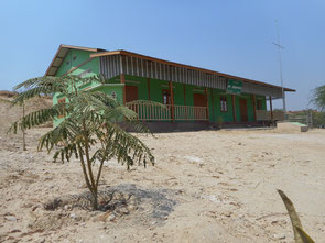 School located on sandy land