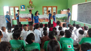 Making teaching materials for environmental education is a very important activity in Myanmar where teaching materials are in short supply