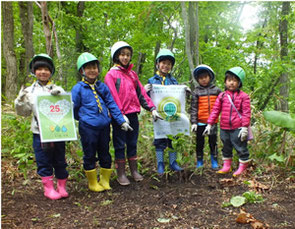 Planting trees on "Satoyama" means rual natural area