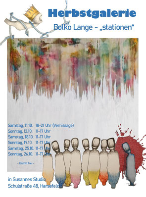 Ausstellungsplakat "stationen"