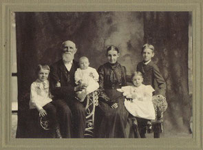 Joseph and Anna (Fulkerson) Patton and their "Muzzall" grandkids  (click to enlarge) 