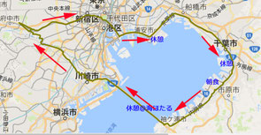 今回の行程図